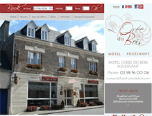 Tablet Screenshot of en.hotel-oreedubois.com